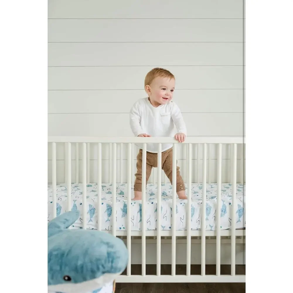 100% Cotton Fitted Crib Sheet - Premium Baby Bedding -Soft, Breathable & Durable